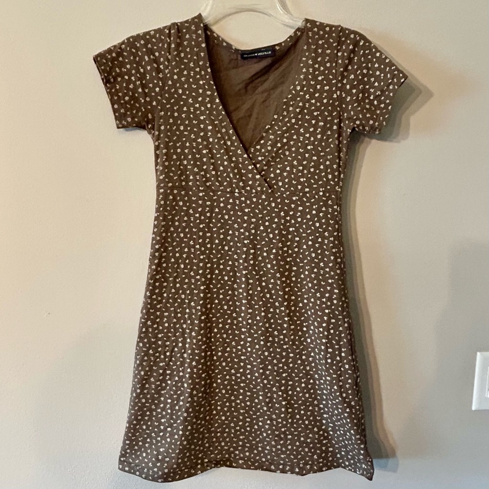 Brown Floral Dress